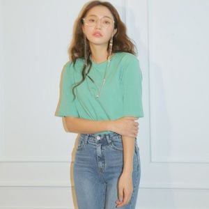 STYLENANDA Frayed Hem Straight Jean